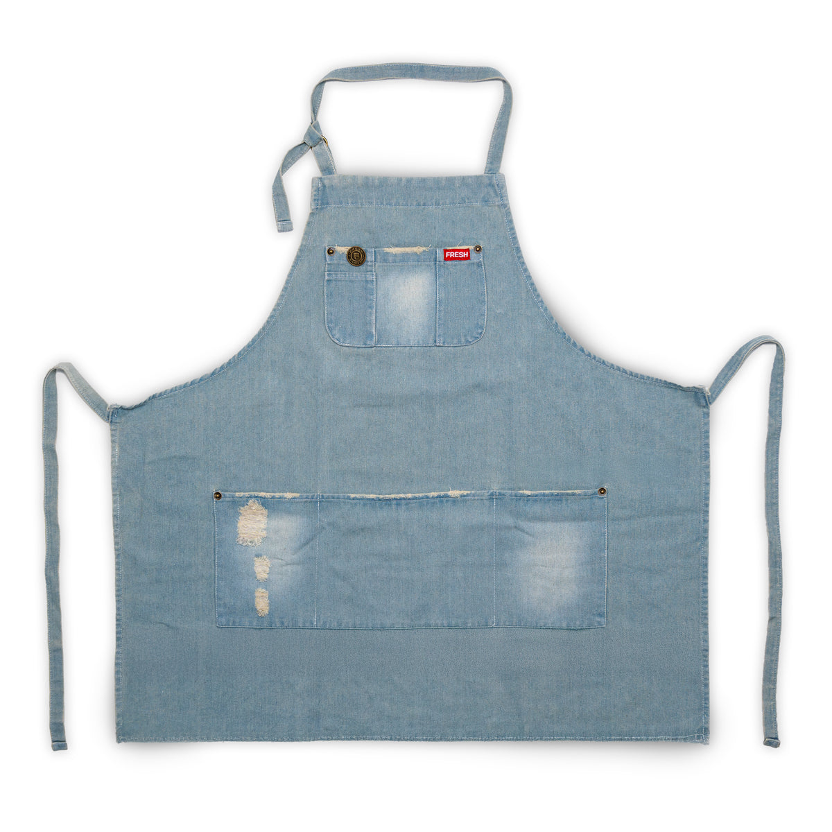 Bakery apron, boutique apron, restaurant buy apron, Unisex, neckless denim Apron by Birdtree